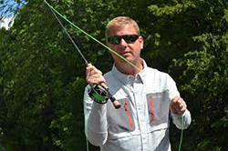 Steve Peterson Casting at The Antrim Fly Fair 2022